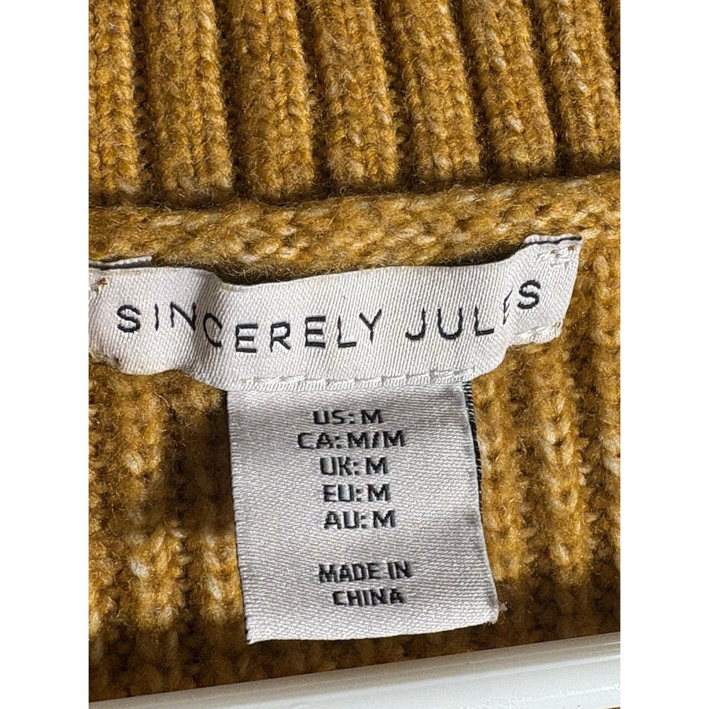 SINCERELY JULES‎ Cropped Boxy Cable Knit Sweater Vest Sz M Academia - Picture 3 of 8